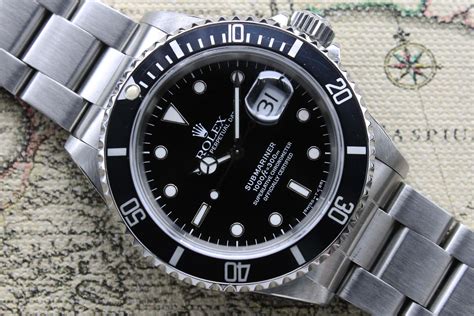 rolex certified pre-owned submariner date 1991|Rolex Submariner 16610 blue.